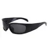Gafas de Sol Futuristas Europeas y Americanas para Mujer, Anti-UV, Diademas de Moda para Chicas Populares, Aspecto Adelgazante, Aspecto de Alta Gama, Gafas de Sol de Forma Cóncava para Hombre