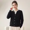 Estilo old money, suéter de tricô de lã de alta qualidade, imitando duas peças, para mulheres, suéter com blocos de cor, peça externa que rejuvenesce, top tipo cardigã falso, jaqueta