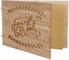 Manual de invitados de boda de madera Álbum de boda de madera Libro de visitas Cuaderno