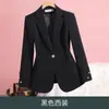 Blazer Rojo Nuevo Estilo 2025 para Mujer, Corte Entallado, Elegante y con Estilo, Adecuado para Primavera y Otoño, Chaqueta de Traje de Alta Gama para Viajes Diarios