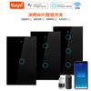 Tuya Tuya Smart Wifi+Rf433 Voz Toque Padrão EUA Padrão Australiano Single Zero Fire Neutral Smart Switch