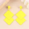 Pendientes geométricos de acrílico con personalidad exagerada, pendientes colgantes creativos, accesorios de pendientes para mujer