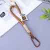 2026 Nuevo Modelo Etiqueta Tejida de Doble Capa Bloqueo de Color Correa para Teléfono Llavero de Mochila para Exteriores DIY Unidad Flash USB para Teléfono Accesorio Antiperdida