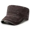 Chapéu de aba reta vintage lavado transfronteiriço para homens, boné de beisebol retrô em jeans, chapéu de proteção solar para atividades ao ar livre, chapéu versátil casual