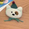 Juguete de Peluche de Oso Lindo de Dibujos Animados Broche Muñeca Llavero de Bolso Suministros para Mascotas Accesorios de Ropa