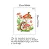 MS6258-ZY caricatura erizo ardilla hongo pegatina de pared pegatina de inodoro pegatina de pared decorativa de baño autoadhesiva al por mayor