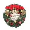 Decoração de Supermercado 30cm Decorações de Natal Fabricante de Guirlanda de Natal Atacado Pendente de Porta Guirlanda de Cipó Material PVC