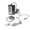 Cinturón de castidad de acero inoxidable con descarga eléctrica, tapón anal de metal, traje combinado, herramienta bipolar de pulso para juego de corte trasero Yin frontal masculino