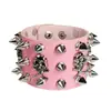 Pulseira Punk Não-Mainstream Transfronteiriça Europeia e Americana Hip-Hop Performance Pulseira de Couro Cabeça de Fantasma Presente de Feriado para Casal Pulseira de Pulso