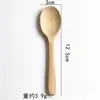 Talheres premium de bambu: colheres para bebê, colheres de arroz, colheres de mel, pequenas colheres de madeira estilo coreano, colheres de chá requintadas, direto do fabricante