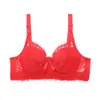 Talla Grande Ultra Fino Algodón Copa Ajustable Sujetador Encaje Sexy Popular con Aro de Acero Push-Up Lencería Femenina Mayoreo
