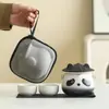 Set de Té Portátil para Viaje Panda Tetera Una Olla Dos Tazas Taza Rápida Souvenir Logo Reunión Anual de la Empresa