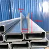 Escalera Vidrio Forma de U Canal de Acero Empotrado Marco de Aleación de Aluminio Barandilla Sin Marco de Acero al Carbono Ranura en el Piso Barandilla Ranura Galvanizada en Caliente