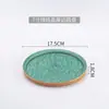 Plato de Hueso Japonés para Sushi de 6 pulgadas Plato Base de Mesa de 7 pulgadas Cocina Japonesa y Coreana Izakaya Teppanyaki Vajilla de Cerámica
