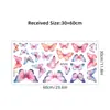 Pegatinas de pared autoadhesivas de mariposa de color simulación, estilo ins Gorgeous, pegatinas decorativas para pared de fondo de habitación infantil BR0229E