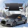 Protetor de Neve para Carro Transfronteiriço, Para-brisa Dianteiro Anti-Gelo e Anti-Neve, Protetor Solar, Para-brisa Espessado, Ímã Anticongelante, Protetor de Neve, Capa para Carro
