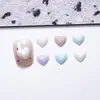 Mini Estrela de Cinco Pontas Coração Desenho Animado Acessórios para Unhas Série Macaron Cor Sólida Feminino Decorações de Unhas 3D Pequenos Acessórios