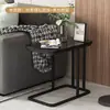 Popular mesa lateral de doble capa de importación, mesa de café pequeña, mesa lateral para sofá para uso doméstico en sala de estar, balcón, dormitorio, mesita de noche, mesa pequeña de esquina cuadrada