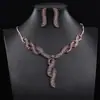 Moda Europea y Americana Set de Pendientes de Cadena para Clavícula Joyería Nueva Llena de Cadena de Garra de Diamante Elegante de Gama Alta Accesorios de Collar de Pedrería