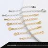 14k Pack Colar de Ouro Pulseira Extensão Cadeia DIY Joias Galvaneadas Cauda Corrente Amor Água Gota Pingente Acessórios Atacado