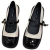 Diseño Nicho Zapatos Pequeños de Cuero Estilo Británico Retro Francés Zapatos de Cuero Pequeños Fragantes Zapatos Mary Jane Planos Zapatos de Mujer de Principios de Primavera