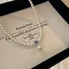 Exquisito Collar Colgante de Perla Aguamarina, Cadena de Suéter de Moda de Lujo Ligero, Nuevo Modelo 2026 Cadena para Clavícula