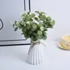 Folha de Dinheiro Única Folha de Eucalipto Flor Artificial Planta Verde Planta Artificial Arranjo de Flores de Casamento Decoração Folha Grama Artificial