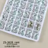 Rhinestones K9 de Alta Calidad en Forma de Huevo de Paloma Sin Base, Decoraciones Terminadas para Uñas, Brillantes Rhinestones de Lujo de Colores, Accesorios Portátiles para Uñas