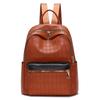 Mochila Simple de Moda Europea y Americana 2023 Nuevo Estilo Estilo Extranjero Pu Gran Capacidad Ropa de Trabajo para el Trabajo Mochila de Color Contrastante