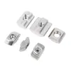 Tuercas para Perfil de Aluminio de Acero Inoxidable 304 Estándar Europeo/Nacional Tipo 20/30/40/45 Tuercas Deslizantes Venta al por Mayor M3/M5/M8
