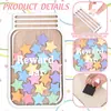 Jar de Recompensas de Estrellas Nuevo para Niños Recompensa por Puntos Aprendizaje Recompensa por Autodisciplina 25 Adornos de Madera de Estrellas