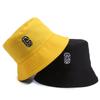 Chapéu de pescador chapéu de sol dupla face feminino proteção UV chapéu de sol bordado com letras cobertura facial para exterior chapéu de sol rosto pequeno