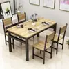 Mesa de comedor restaurante de comida rápida tienda de fideos catering mesa de comedor rectangular comercial silla un juego restaurante de bocadillos desayuno mesa de comedor silla