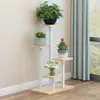 Suporte de flores de ferro forjado Sala de estar Prateleira de armazenamento de piso Varanda Rabanete Verde Suporte de flores separado Suculenta Prateleira de exibição de plantas em várias camadas