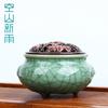 Kongshan Nova Chuva Longquan Celadon Forno Ice Crack Cobre Antigo Cobre Queimadores Pequenos Queimadores de Incenso de Fio Cerâmico Queimadores de Incenso