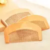 Peine de madera de durazno, peine antiestático de madera maciza, peine para cabello largo, peine para el hogar, portátil y conveniente para llevar