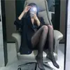 Nuevo Influencer de Tiktok Estilo Japonés Ins Lunares Piernas Bonitas Jk Medias Negras Transfronterizo Moderno Ultra Delgadas Medias de Corazón