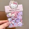 Ligas para el cabello de niños, lindas caricaturas de gato KT, diademas con moño para niñas y bebés, ligas que no dañan el cabello, accesorios elásticos para el cabello