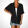 Cardigan Corto de Manga Corta Casual de Color Sólido para Mujer, Nuevo Transfronterizo Europeo y Americano, Otoño/Invierno 2026, Amazon Wish