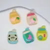 Botella de Fruta de Dibujos Animados Luminosa Accesorios de Joyería de Resina Pasador para el Cabello Peineta Hecho a Mano Material para Carcasa de Teléfono Móvil Pegatina para Vaso de Agua de Refrigerador