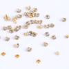 Rebite prateado Diamante todo cobre tubo inferior dourado prego de perfuração rebite de strass acessórios para cinto de roupa fabricantes de acessórios