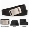 Cinto de lona masculino personalizado com fivela de liga escovada, cinto masculino de negócios, todos os modelos, com suporte para personalização da cor do logotipo