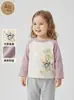 Camiseta para Bebê Menino, Algodão Macio Primavera Camiseta Básica Infantil, Top Gola Redonda, Moletom para Meninas, Conjunto de Outono para Bebê Desenho Animado