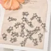 Joias para Nail Art de Estrela de Liga Ponto de Liga Estrela de Diamante Estrela de Quatro Pontas Pingente Acessórios para Capa de Celular de Unha Porta-Retrato Atacado