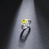 Anillos Europeos y Americanos Transfronterizos Ins Nicho Anillo de Zircón Transparente Anillo de Nicho Ajustable de Apertura para Mujer Joyería Elegante para Boda
