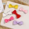 Gravata Borboleta de Fita com Borda Prateada Acessório DIY Cor Sólida Acessório de Decoração de Presente Estilo Luxo Leve Estampagem Dourada