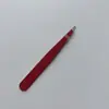 Pinzas para Cejas de Acero Inoxidable Pinzas para Cejas Pinzas para Pestañas Postizas Depilador de Barba Ceja Delgada Herramienta de Belleza para Maquillaje Boca Oblicua Negro Rosa
