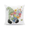 Amazon Cesta de Flores Estilo Pastoral Primavera e Verão Capa de Almofada Floral Almofada de Sofá Tulipa Capa de Almofada Curta de Pelúcia