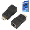 Extensor HDMI 30 m HDMI para RJ45 extensão por cabo de rede único comprimento do sinal termos amplificação de sinal extensor