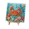 Pintura de Diamantes de Perlas 5D Animales Marinos Transfronterizo Amazon Temu 20*20 DIY Pintura Decorativa Venta al por Mayor en Grandes Cantidades